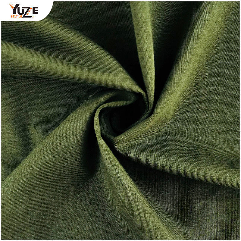 YZK-080029 40S CTN Span Jersey กับเอนไซม์ล้างเย็นสัมผัส