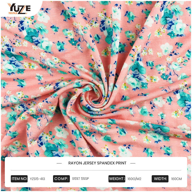 YZS15-413 RAYON JERSEY PANDEX พิมพ์