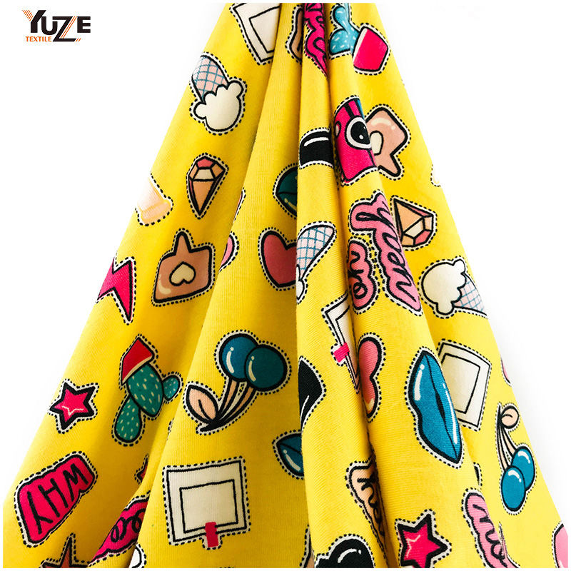 YZS18-278 Poly Spun Jersey Pandex Print