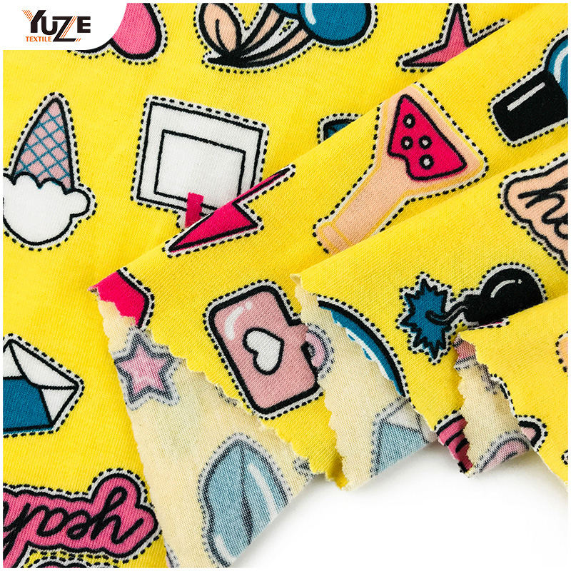 YZS18-278 Poly Spun Jersey Pandex Print