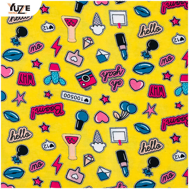 YZS18-278 Poly Spun Jersey Pandex Print