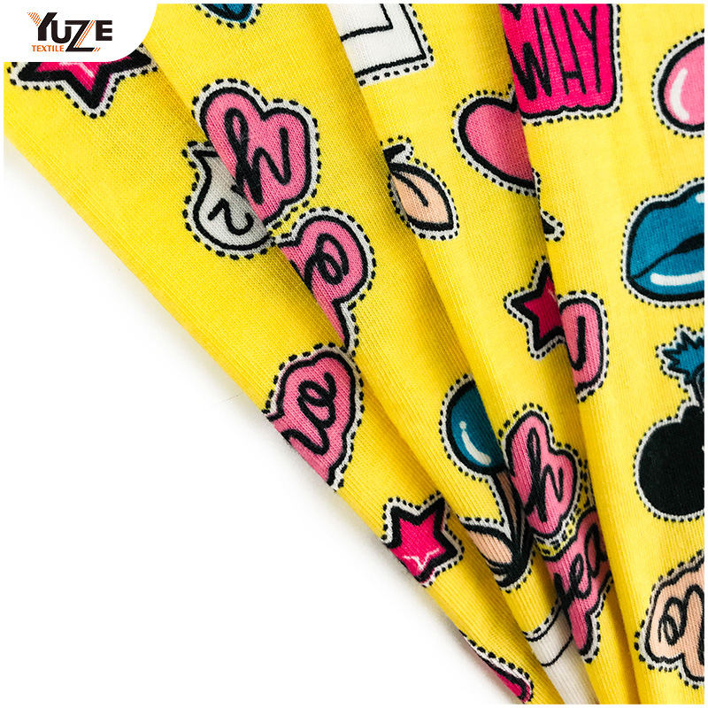 YZS18-278 Poly Spun Jersey Pandex Print