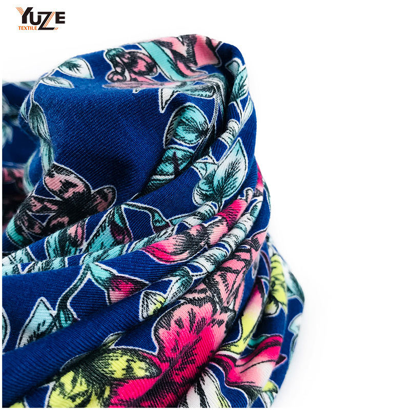 YZS18-417 Poly Spun Jersey Pandex พิมพ์