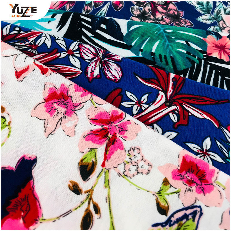 YZS18-539 Poly Spun Jersey Pandex พิมพ์