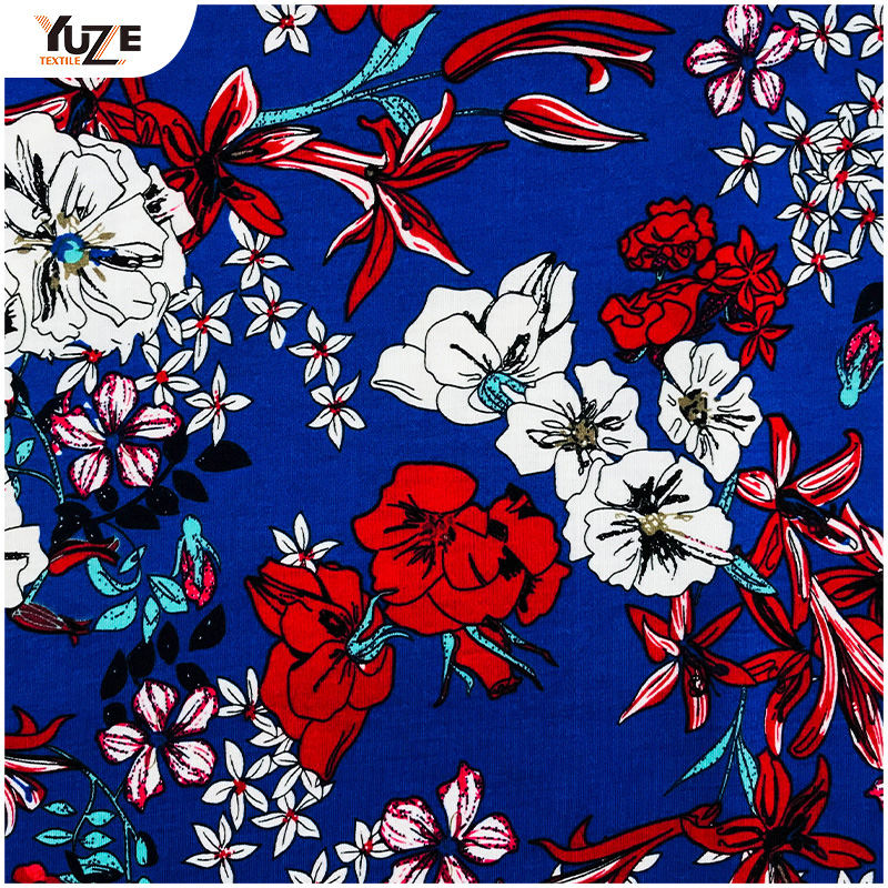 YZS18-539 Poly Spun Jersey Pandex พิมพ์