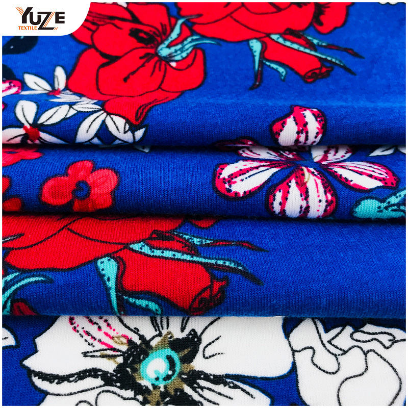 YZS18-539 Poly Spun Jersey Pandex พิมพ์