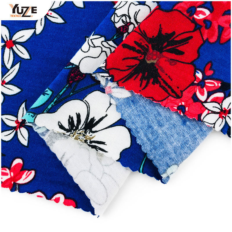 YZS18-539 Poly Spun Jersey Pandex พิมพ์