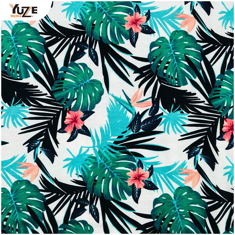 YZS18-701 Poly Spun Jersey Pandex พิมพ์