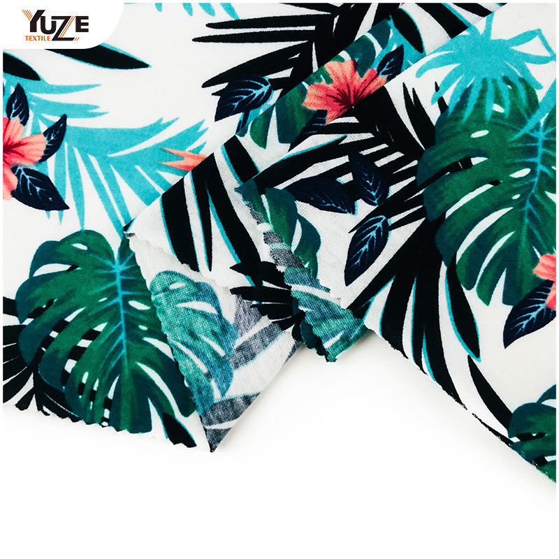 YZS18-701 Poly Spun Jersey Pandex พิมพ์