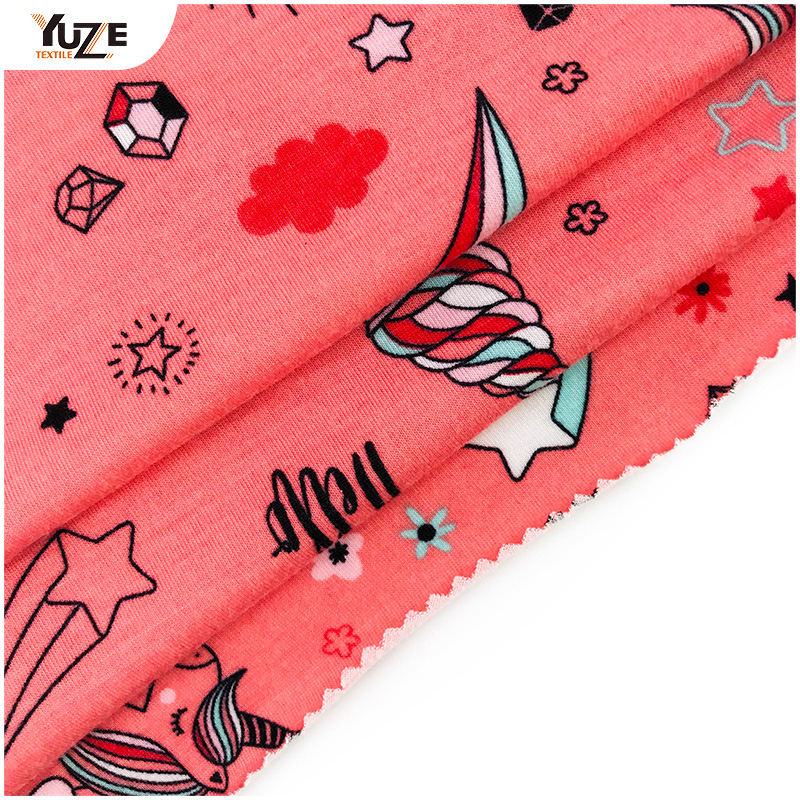 YZS18-775 Poly Spun Jersey Pandex พิมพ์