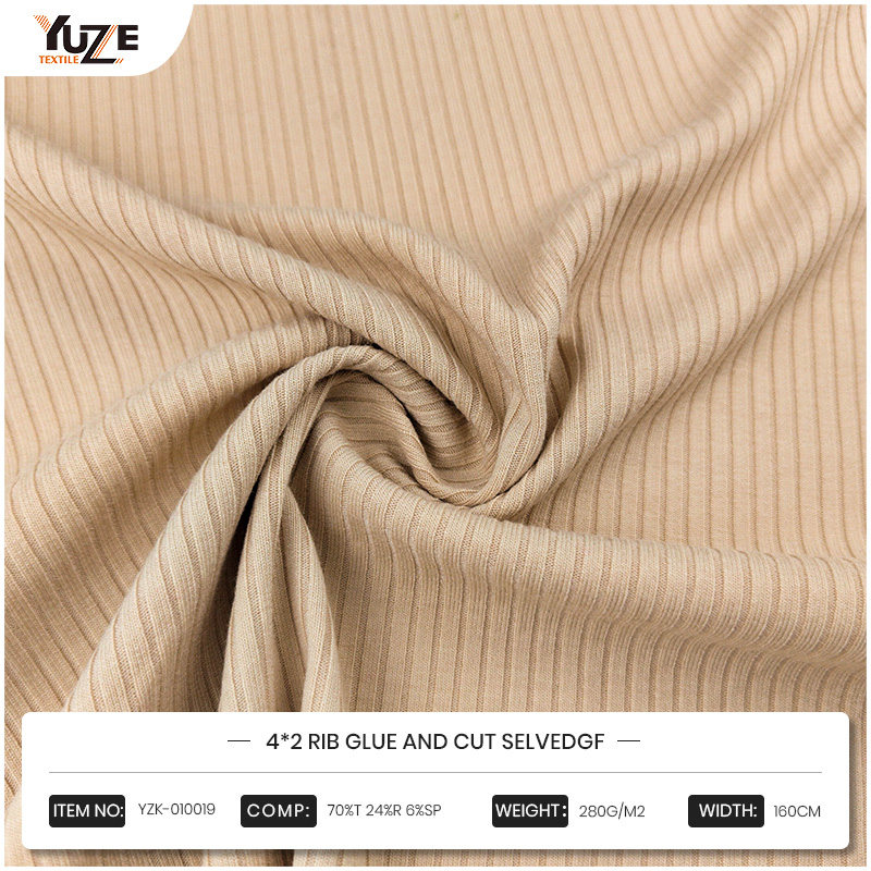 yzk-010019 4*2 กาวซี่โครงและตัด selvedgf