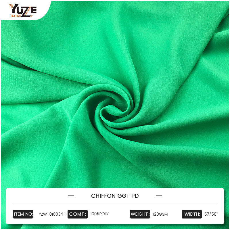 นวัตกรรมและน้ำหนักเบา: ผ้าชิฟฟอน GGT PD Polyester ทอผ้าทอนำไปสู่เทรนด์แฟชั่น