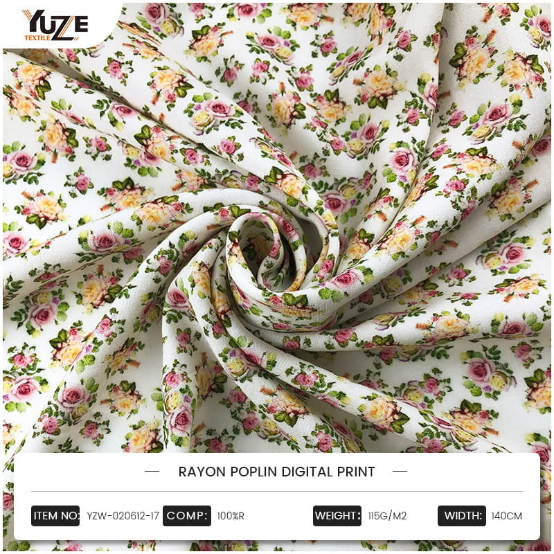 YZW-020612-17 เรยอนป๊อปลินพิมพ์ดิจิตอล