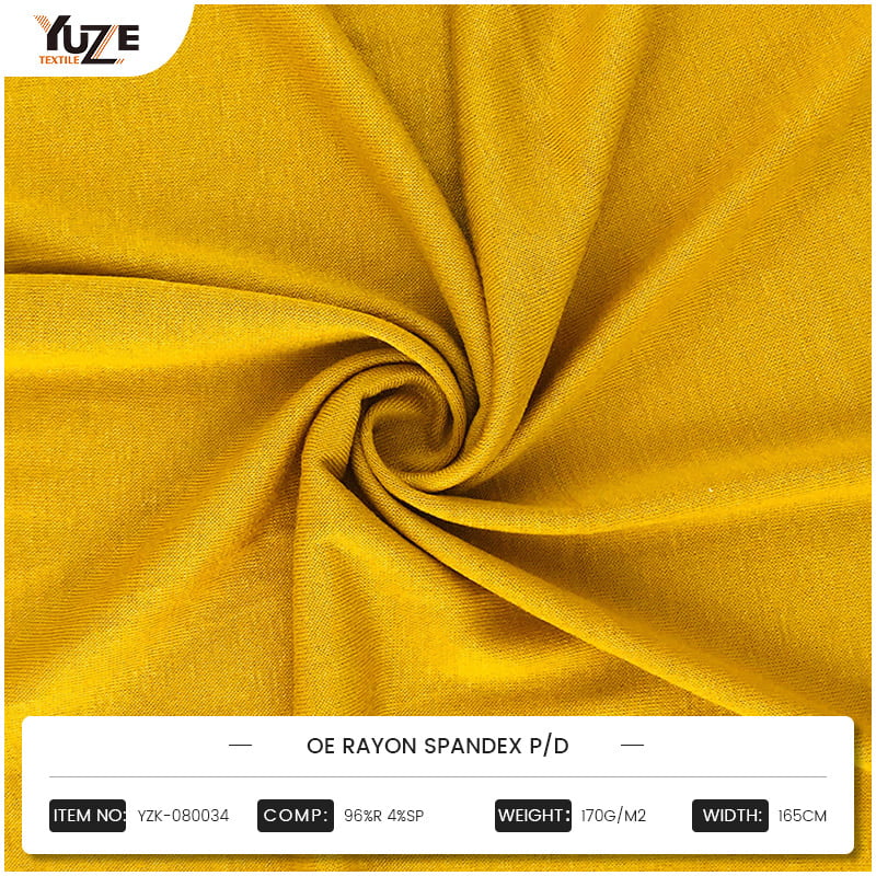 คุณสมบัติที่ยืดหยุ่นของผ้าถักแบบสแปนเด็กซ์เรยอนทำให้มันโดดเด่นในชุดกีฬาและชุดลำลอง