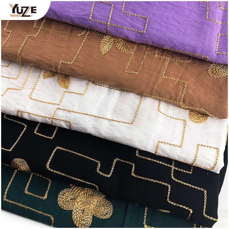YZW-030137-1 RN Tree Crepe Embroidery