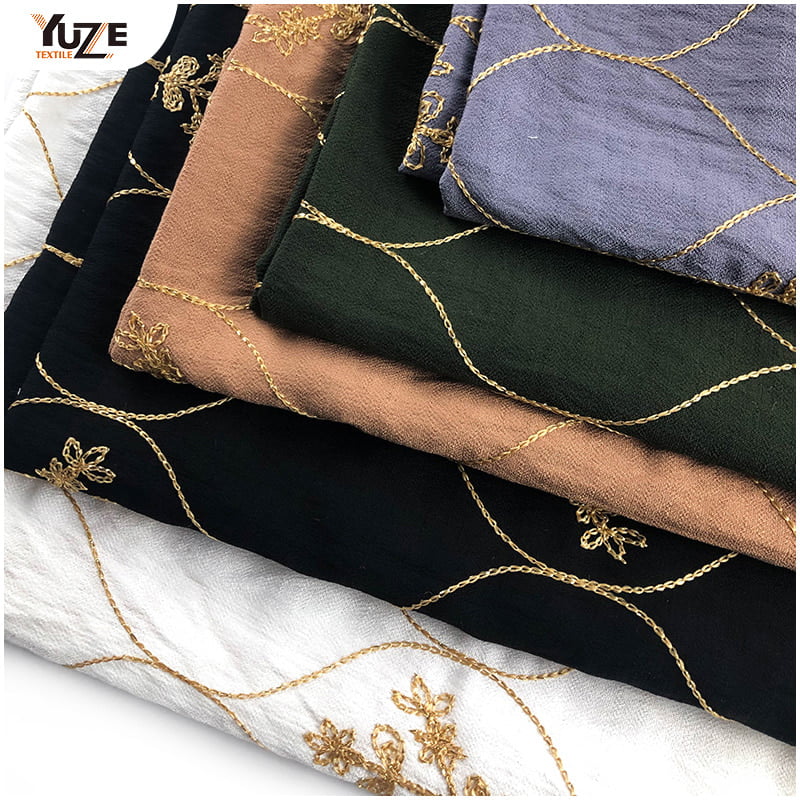 YZW-030137-6 RN Tree Crepe Embroidery